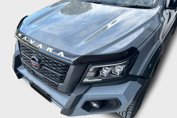 Smoke Black Bonnet Protector to suit Nissan Navara NP300 (2022-2025) - Image 2